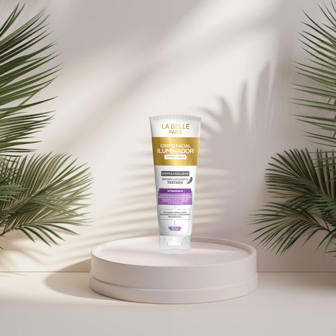 Creme facial ILUMINADOR (BIOTINA) com filtro solar – LA BELLE PARIS