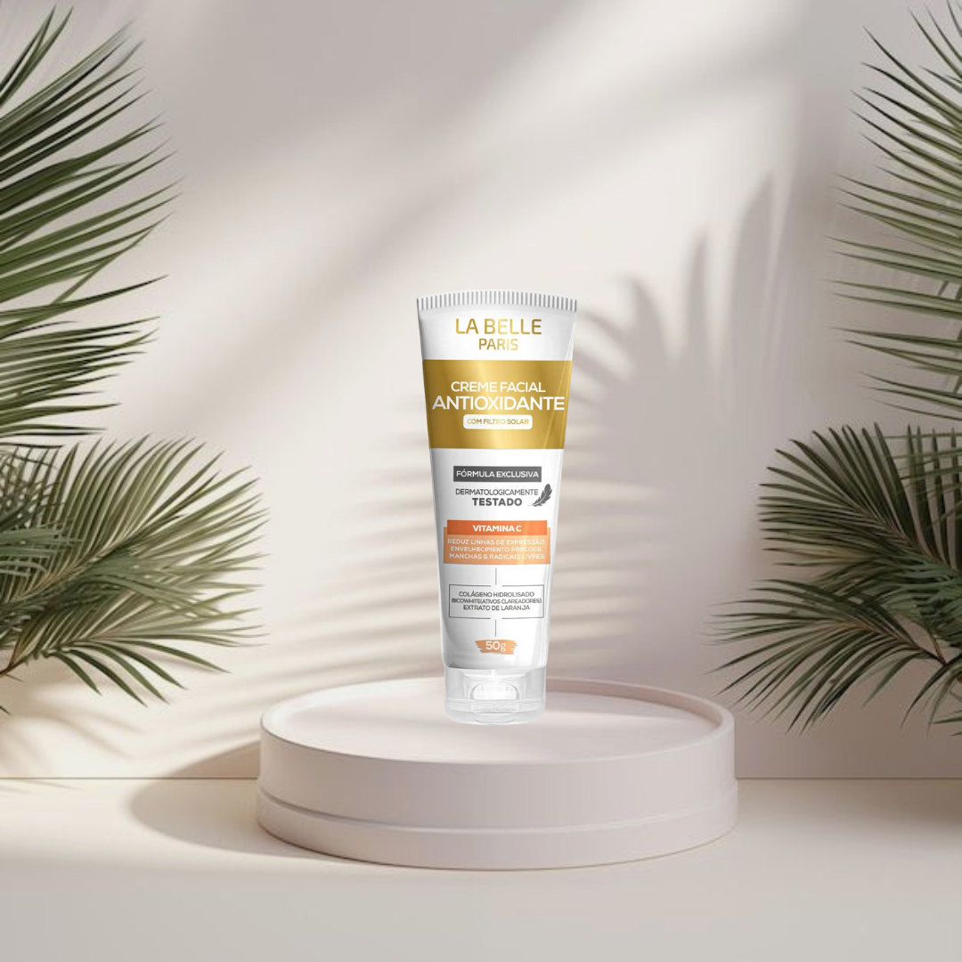 Creme facial ANTIOXIDANTE (Vitamina C) com filtro solar – LA BELLE PARIS